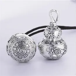 Pendant Necklaces Personality Gossip Amulet Male Party Accessories Trendy Ethnic Flower Blessing Letter Necklace For Men Jewelry Open Box