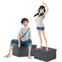 Mascot kostymer 18,5 cm anime hina morishima hodaka figur Populära anime vädertrådar med dig Standing Pose Model Dolls Toy Present BoxCollect PVC