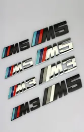 Logotipo adesivos cauda para bmw x6m x5 carro bmw série 3 série 5 m3 m5m1 m grille4605069