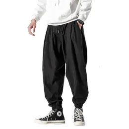 Calças masculinas calças pretas hip hop streetwear moda jogger harem calças homem casual sweatpants calças masculinas tamanho grande 5xl 231013