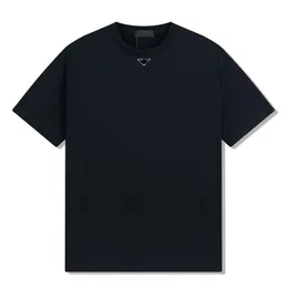 Tasarımcı Pamuklu Erkekler T-Shirt Sports Kısa kollu gömlek mavi yaz gri eğitim Prad-shirt yüksek kaliteli orijinal erkekler tshirt