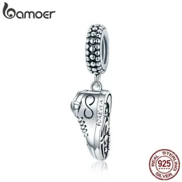 925 Sterling Silver Sneakers Shoes Pendant Charm för Original Women Armband Pay Tribute Accessories SCC1541 210512268Y