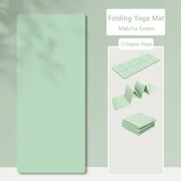 Tapetes de Yoga TPE Pilates Reformer Mat Macio Dobrável Ginástica Respirável Portátil Absorção de Choque Fácil Limpo Equipamento Esportivo 231012