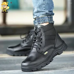 Stövlar Safetoe Safety Shoes With Steel Toe Cap Anti-Smashing Work Watertofal Leather for Men and Women Botas Hombre
