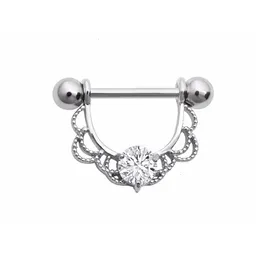 Labret Lip Piercing Jewelry Lot10pcs 14G Body Jewerly Shine Nipple Shield Ring Twist Bar Crystal CZ Gems Barbells Design 231012