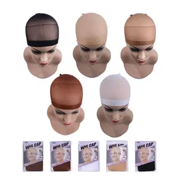 CAPS CAPS 2 PCS حزمة WIG CAPS HAIR NETS نسج Hairnets WIG Nets Stretch Mesh Caps Caps لجعل الباروكات مجانًا 231012