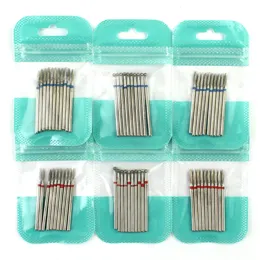 Zestaw manicure paznokci 10pcs Diamond frezowanie frezarki do akcesoriów Pedicure Machine Bit Bit Burr Tools 231012