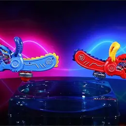 Spinning Top Chainsaw Shaped Toys With Music And Flashing Luminous Light Battling Game Christmas Party Favor For Kid 231012