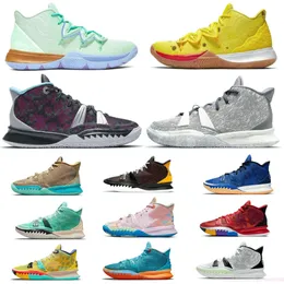 2024 Mens Shoes Designer Sneakers Trainer Kyrie 7 8 Basketball Shoes Kyries 5S One World 1 People Chip Chip Light Bone Sponge Sandy Creator Hendrix Horus Rayguns