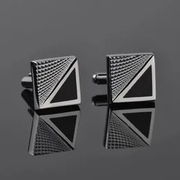 Arco laços qualidade quadrado manguito moda masculina camisas francesas cufflinks negócios casamento botão terno acessórios jóias retro 231012