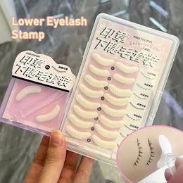 False Eyelashes Silicone Eyelash Stamps Tool Natural Lower Stamping Templates Lash Outline Makeup Seal Lashes Painting Extensions 231013