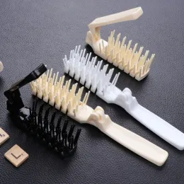 Pente portátil de viagem, pente dobrável de plástico antiestático, escova de cabelo, tamanho de bolso compacto, ferramenta de cabelo