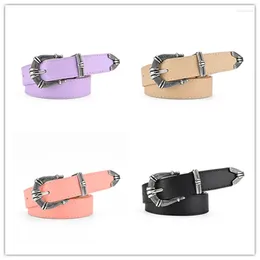 Belts Personality Gun Buckle Three-piece Set Ladies Belt Fashion Student Youth Decorative Pu Leather Women