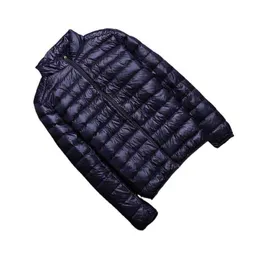 Billig Light Warm Duck Feather Custom Nylon Black Hooded Winter Bubble Puff fylld Puffer Jackets Coat för män 2wwiw