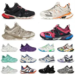 Track 3 3.0 Scarpe casual firmate per uomo Donna Scarpe da ginnastica con plateau Alta qualità 17fw Vintage Vecchio Nero Bianco Beige Rosa Tracce Runner Scarpe da ginnastica da jogging con scatola