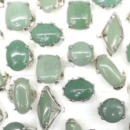 Grands anneaux d'aventurine en Jade vert clair naturel, Lot de 50 pièces, en pierre semi-précieuse, usine 270h