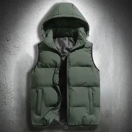 Mäns västar Mens Puffer Jacket ärmlös bomullsajor.