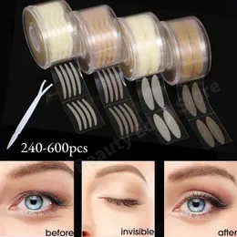 Andra makeup ögonlockband ögonlyft dubbel klistermärke klar beige färg naturlig osynlig vikband stora ögon skönhetsverktyg 231013