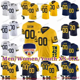 2023 Custom S-6XL NCAA MICHIGAN WOLVERINES Football Jersey 9 J.J. McCarthy 2 Blake Corum 1 Roman Wilson 49 Henry Donohue 8 Tyler Morris 12 Semaj Morgan 3 Fredrick Moore