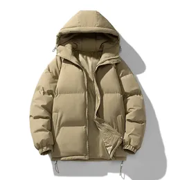 Homens para baixo parkas inverno algodão acolchoado casacos puffer jaquetas ao ar livre casaco com capuz casual blusão grosso jaqueta quente 231012