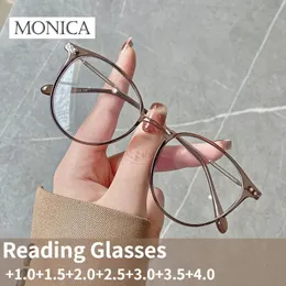 Okładki do czytania szklanki żeńskie lekkie lekkie okulary mody o wysokiej rozdzielczości przeciw masie mężczyźni i kobiety High-end Hiperopia okulary 231012