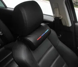 Estilo do carro assento pescoço travesseiro proteção pu auto apoio de cabeça resto viajar encosto de cabeça do carro pescoço para bmw m accessories5206450