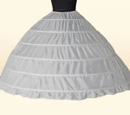 Suknia balowa duża halka nowa przybycie biała 6Hoops panna młoda podsekcja formalna sukienka Crinoline plus rozmiar akcesoria ślubne dla WOM4585751