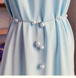Gürtel Perlenkette Kleiner Taillengürtel Damenkleid Sommer, um die Rolle eines mit Verzierungen kontrahierten Rocks zu spielen