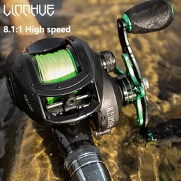 Fly Fishing Reels2 LINNHUE Baitcasting Reel BS2000 8.1 1 High Speed Spare Spool Reel Fishing Saltwater Fresh Fishing Casting Fishing Reel 231013