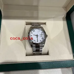 남성 시계 Rolx New Strap Luxury Wristwatch 41mm 126300 White 2023 년 2 월 Movement 904L 자동 팔찌 방수 X4FKZ