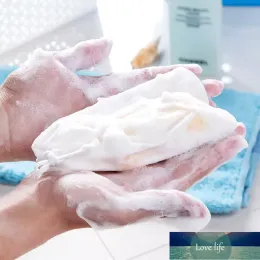 Toptan 9x12cm Peeling Sabun Sabun Kesesi Kabarcıklı Köpük Net Banyo Scrubber Çuval Tasaracı Çekme Tutucu Çanta