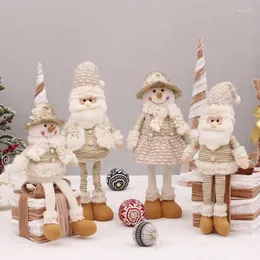 Juldekorationer för hem 25 stil höjd 30 cm jultomten claus doll barns gåvor fönster prydnader navidad