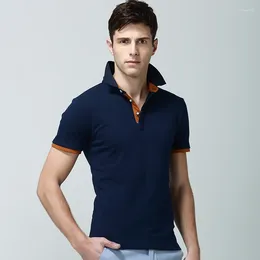 Polos masculinos estilo clássico camisa polo chegada manga curta verão masculino casual marca algodão sólido fino ajuste camisas 12