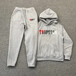 sweat à capuche Trapstar survêtement complet serviette arc-en-ciel broderie décodage vêtements de sport à capuche hommes et femmes costume de sport pantalon à fermeture éclair taille XL {catégorie}