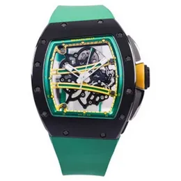 Orologi sportivi meccanici Richarmill Orologi da polso da uomo Orologi da polso da donna Manuale meccanico 5023x427mm Orologio da uomo RM6101 Green Track Bl WN-U6SD