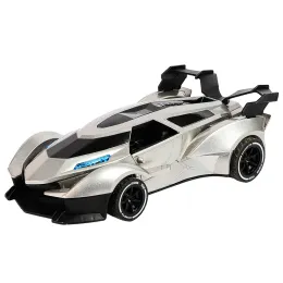 Rc Car 2.4G 4Ch Remote Control Racing Active Doors High-Speed Vehicle Drift Car with Spray Lights Toys for Boys Kids Gift
