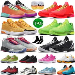 Designer Mamba 2023 6 20 XX basketskor Protro Bruce Lee Vad om Lakers Tucker Jag lovar All Star Bred Christmas South Beast Men tränare Sneakers Storlek 46