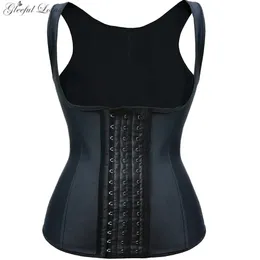 Waist Tummy Shaper Latex Trainer Vest Body Shapewear Women Underbust Corset Belt Control Sport Girdle Flat Belly Slimming Sheath 231012