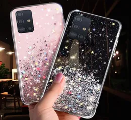 Samsung Galaxy S20 Ultra S10 S9 S8 Plus Note 10 Pro A51 A71 A81 A91 A10 A30 A50 A50 A70 BLING GLITTER STAR CASE5323422の電話ケース