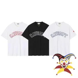 Homens camisetas Patch Bordado Cavempt Camiseta Homens Mulheres Vintage Cav Empt C E T-shirt Oversized Tee Tops T230111247J