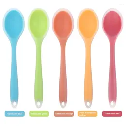 Cucchiai in silicone resistente al calore antiaderente cucchiaio di riso per zuppa di miscelazione per bambini, utensile da cucina