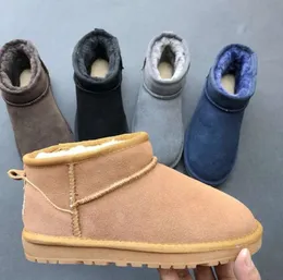 2023 Brand Children Girls Mini snow boots Winter Warm Toddler WGG Boys Kids Children's Plush Shoes size EU21-35 11