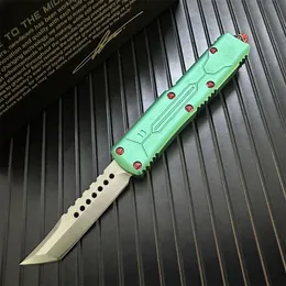 UT-Models Green UT85 Automatic Knife Double action D2 Combat Tactical Auto Pocket Knives Self-Defense Micro Cutting Tools