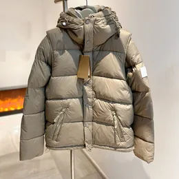 Parkas jaqueta de inverno dos homens mulheres para baixo removível jaqueta de duas peças conjunto com capuz para baixo jaqueta quente parka casaco rosto masculino puffer jaquetas lette