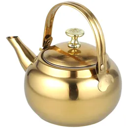 Water Bottles Stainless Steel Exquisite Pot Whistling Tea Large-capacity Kettle Retro Durable Teapot 231013
