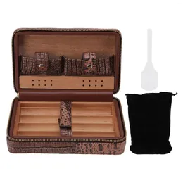 Storage Bags Box Portable Zipper Fine Workmanship Compact Humidor For Cigars Travel