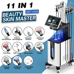 CE Onayı 11 In 1 Hydra Dermabrazyon Mikrodermabrazyon Makinesi EMS RF Cilt Gençleştirme Çırpma Çırpma Oksijen Jet Peel Yüz Güzellik Ekipmanları