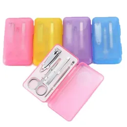 Factory Price Nail Care Tools Manicure Sets Nail Clippers Nail Scissors Tweezer Manicure Pedicure Set Travel Grooming Kit ZZ