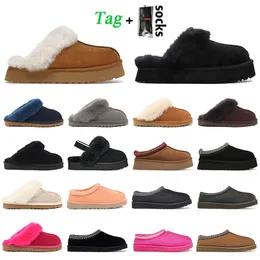 Australien tasman tofflor tazz päls glider kvinnor skor senap frö klassisk ultra mini shearling plattform snö stövlar vinter slip-on mocka stövel mens designer tossor