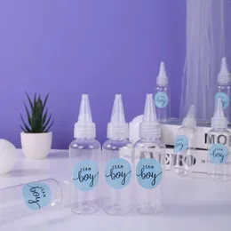 Party Favor Baby Bottles For Shower Games Gender Reveal Babyshower Favors Decorations Boys And Girls With Loteria Tickets